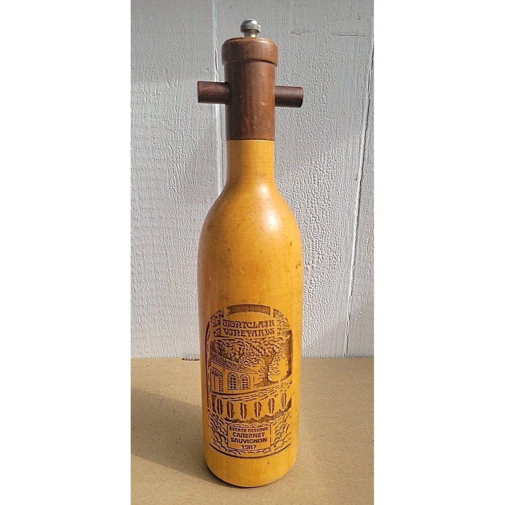 Olde Thompson Wine Bottle Pepper Mill Wood Estate ReserveChateau Sauvignon 1987